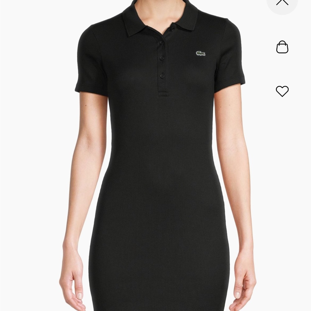 Black polo style Lacoste dress